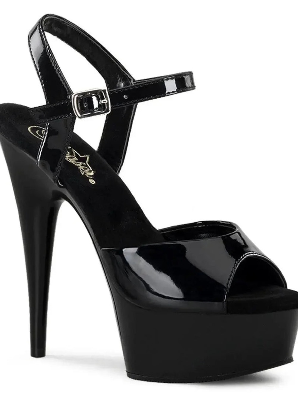 Pleaser Kiss-209 Peep Toe Heels